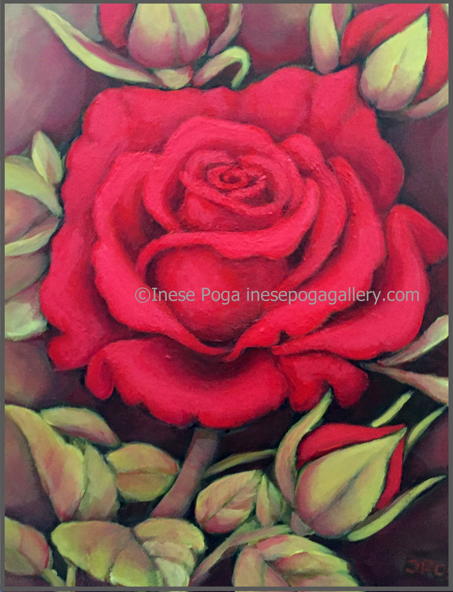 rose painting Archives INESE S ART STUDIO